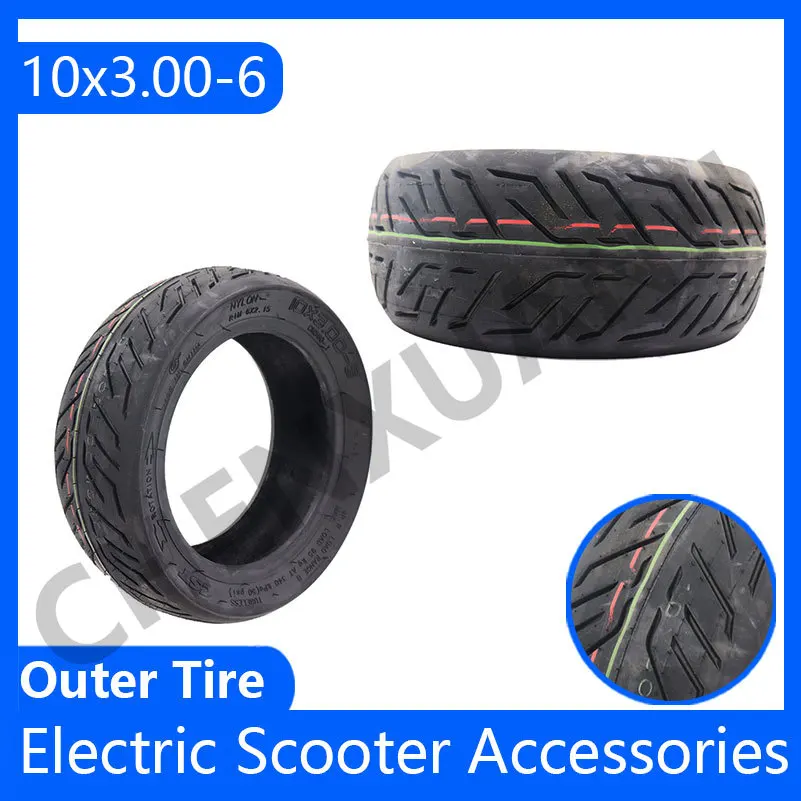 10x3.0 CST Wear Resistant Vacuum Tyre 10x3.00-6 Tubeless Tire For Electric Scooter 10 Inch Wheel Accessories