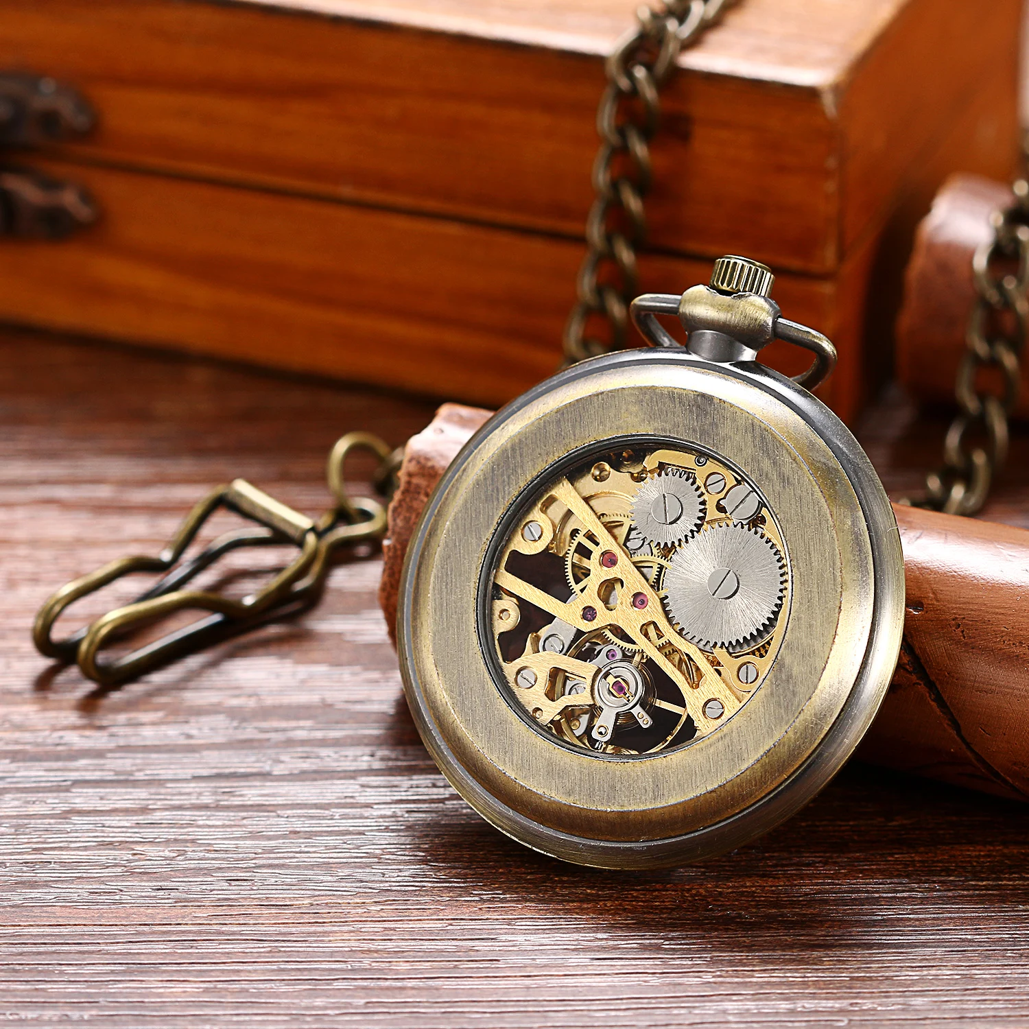 LANCARDO Vintage Hand Wind Mechanicalนาฬิกาสำหรับผู้ชายนาฬิกาจี้สร้อยคอโซ่กระเป๋าโซ่Reloj De Bolsillo