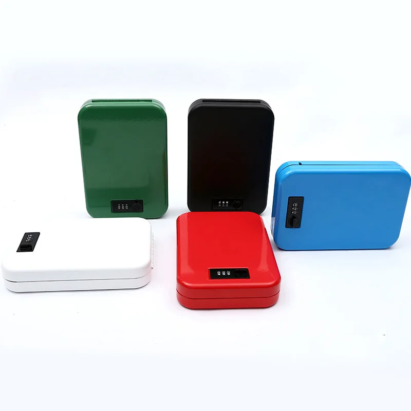 

New Portable Security Box Pistol Safes Cash Jewelry Money Safe Box With Combination Lock Password For Home Car Office Safe