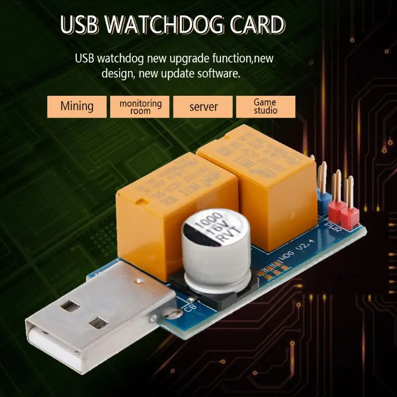 USB Watchdog Computer Automatic Restart Blue Screen Mining Game Server BTC Miner