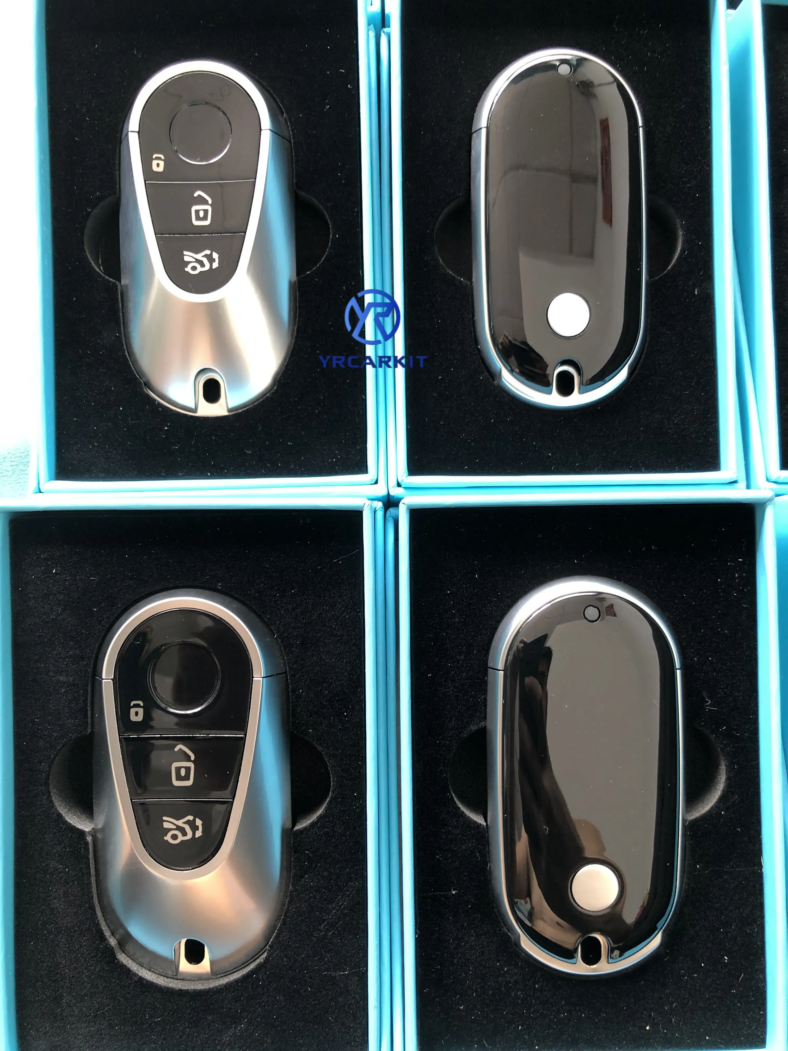 New Product Universal Keyless Entry Kit Smart Remote car key Modified Refit Alloy Key Case shell Original 1:1 design