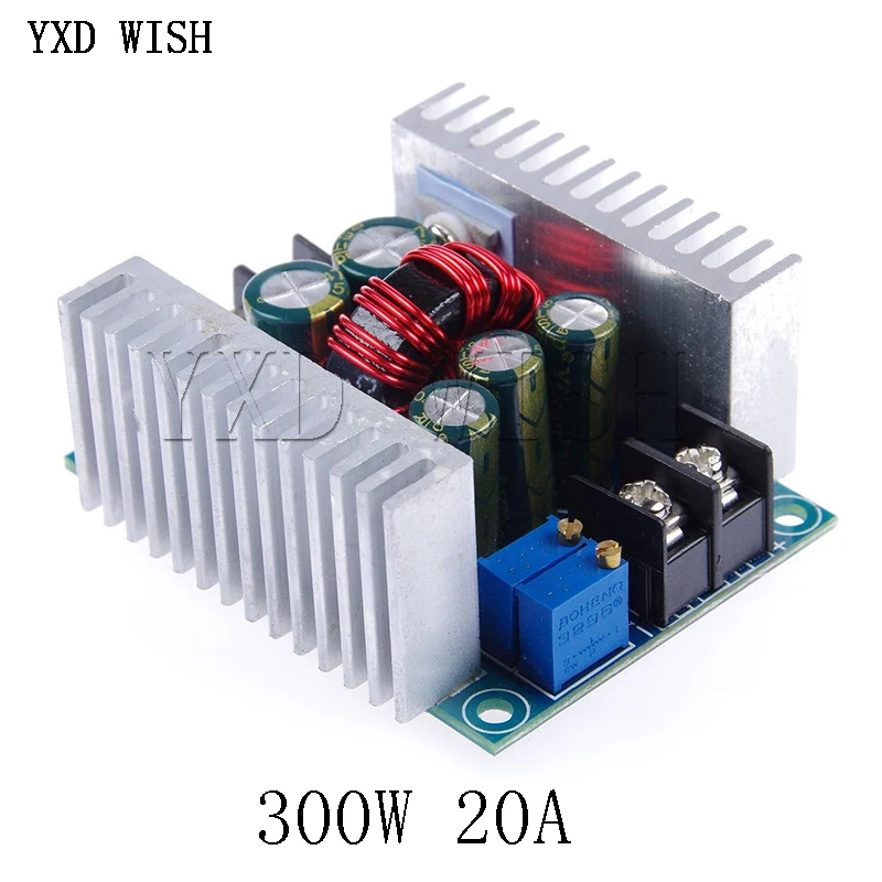 300W 20A DC-DC Adjustable Step Down Buck Converter Module Constant Current Voltage Regulator Power Supply Transformer LED Driver