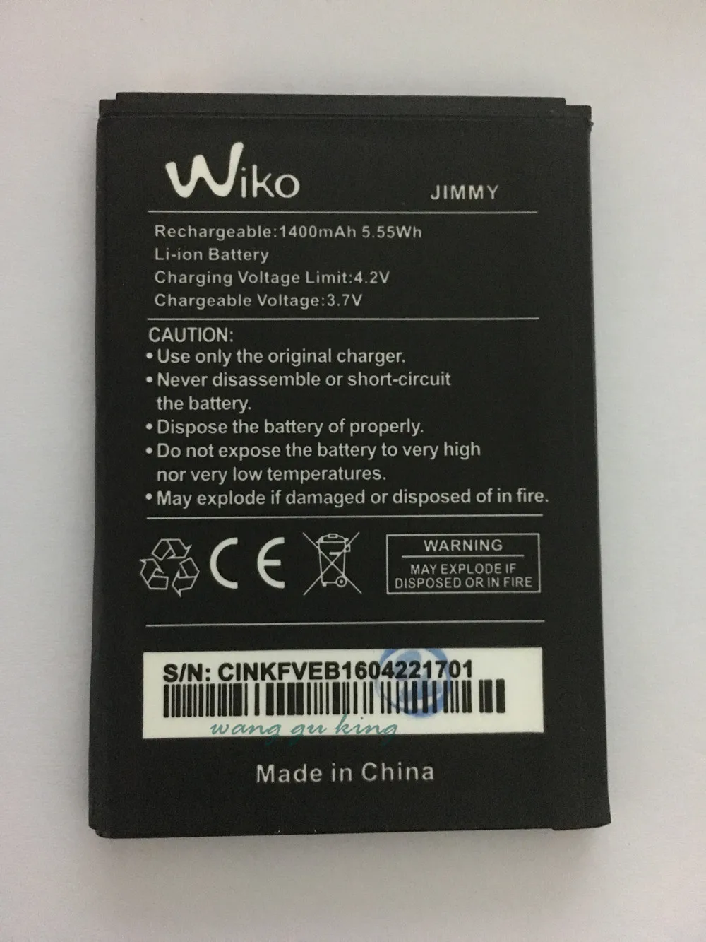 

1pcs New VBNM 2000mAh 100% Original High quality Li-ion Phone battery for Wiko jimmy Mobile phone