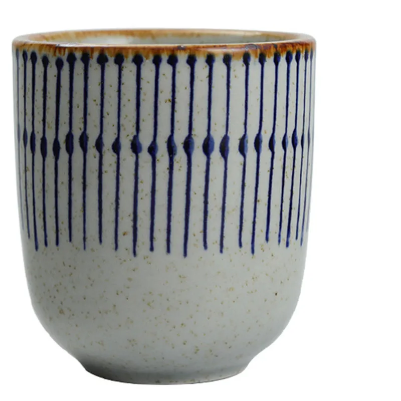 Vintage Water Mug with Big Volume, Ceramic Tea Bowl, Pottery Teacup Container, Teaware Tea Cup, Drinkware Teacups Crafts