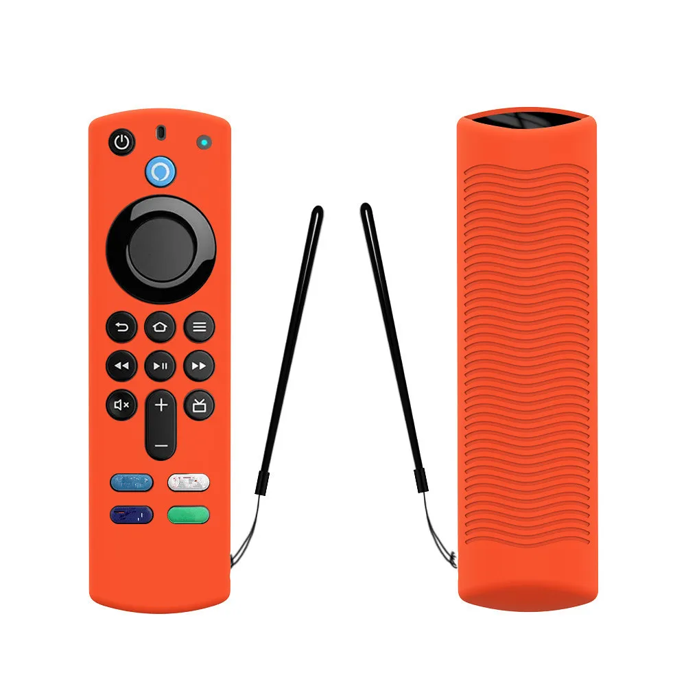 Soft Silicone Case Replacement For Amazon Fire TV Stick 3rd Gen With Alexa Voice 2021 Remote Controller Protective Cover