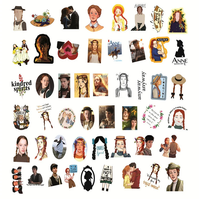 10/30/50pcs/pack Anne with an E Season Classic TV Show Stickers Car Laptop Guitar Skateboard Phone Graffiti Decal Sticker Toy