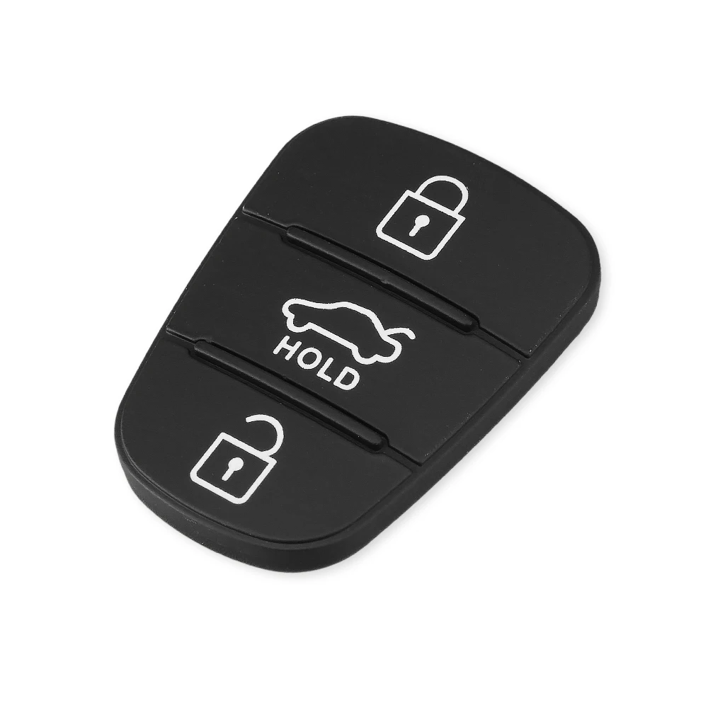 Dandkey Replacement Rubber Button Pad For Hyundai Solaris l10 l20 l30 Kia K2 K5 PRIDE BONgo RNY PORTER Flip Remote Car Key Shell