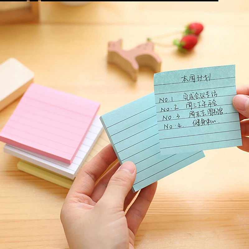 1 PCS Sticky Notes Notebook Memo Pad Bookmark Kertas Stiker Notepad Alat Tulis Acak