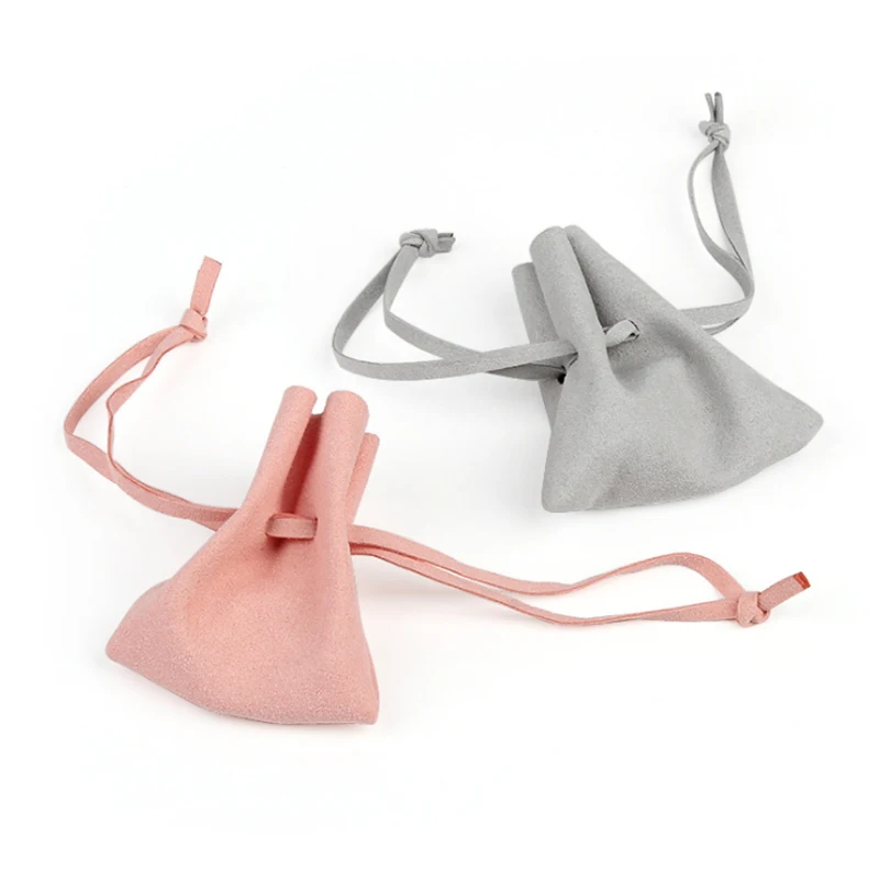 New Arrival Travel Portable Storage Jewelry Ring Necklace Ear Nail Storage Bag Jewelry Dust-proof Purse Small Cloth BagWholesale