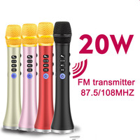 EONKO L-698DSP 20W Wireless Bluetooth Karaoke Microphone Speaker with FM Transmitter DSP Chip