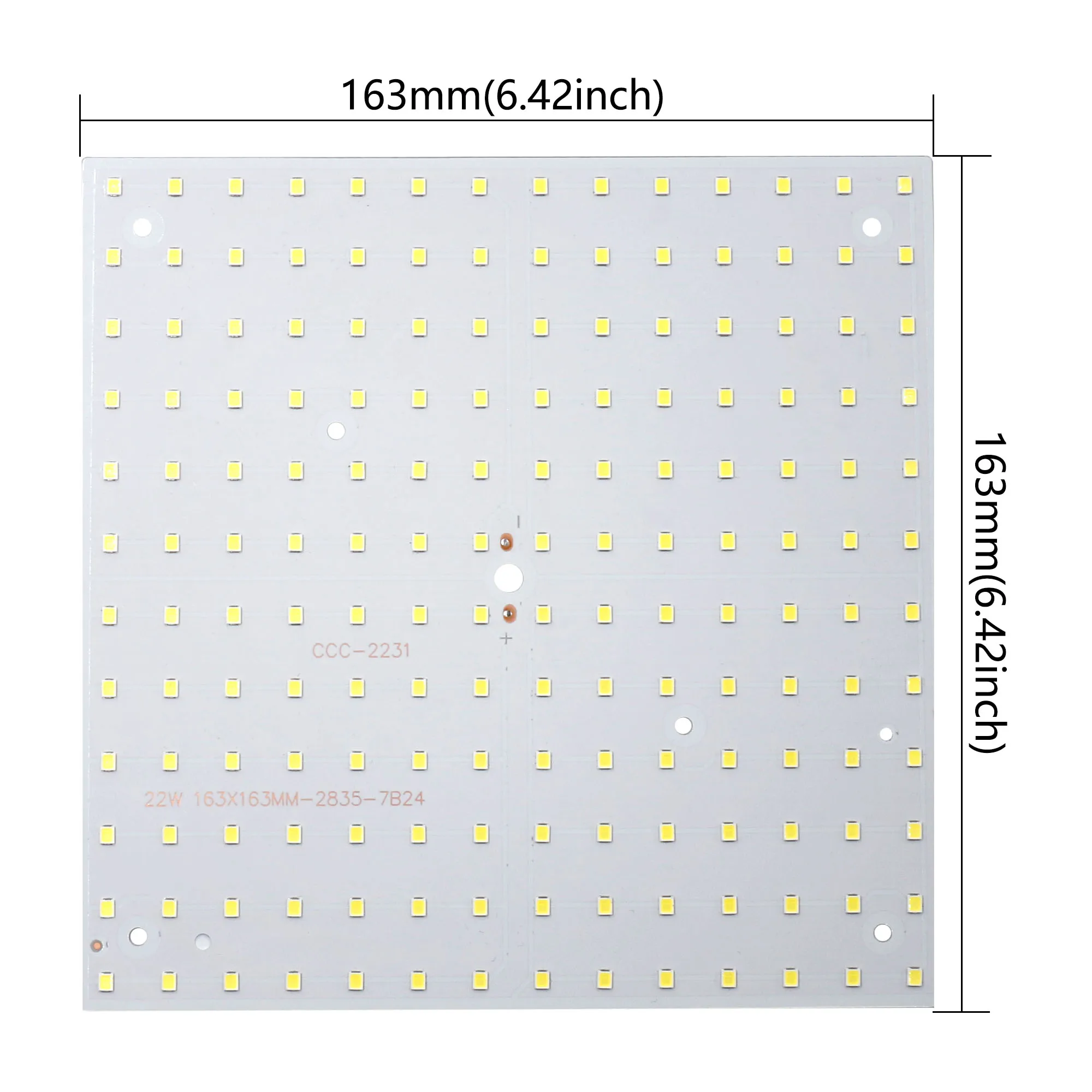 32W LED COB Chip High Power 22W 10W 15W SMD2835 250mA  Lamp Beads Floodlight For Spotlight Panel lightting Square White