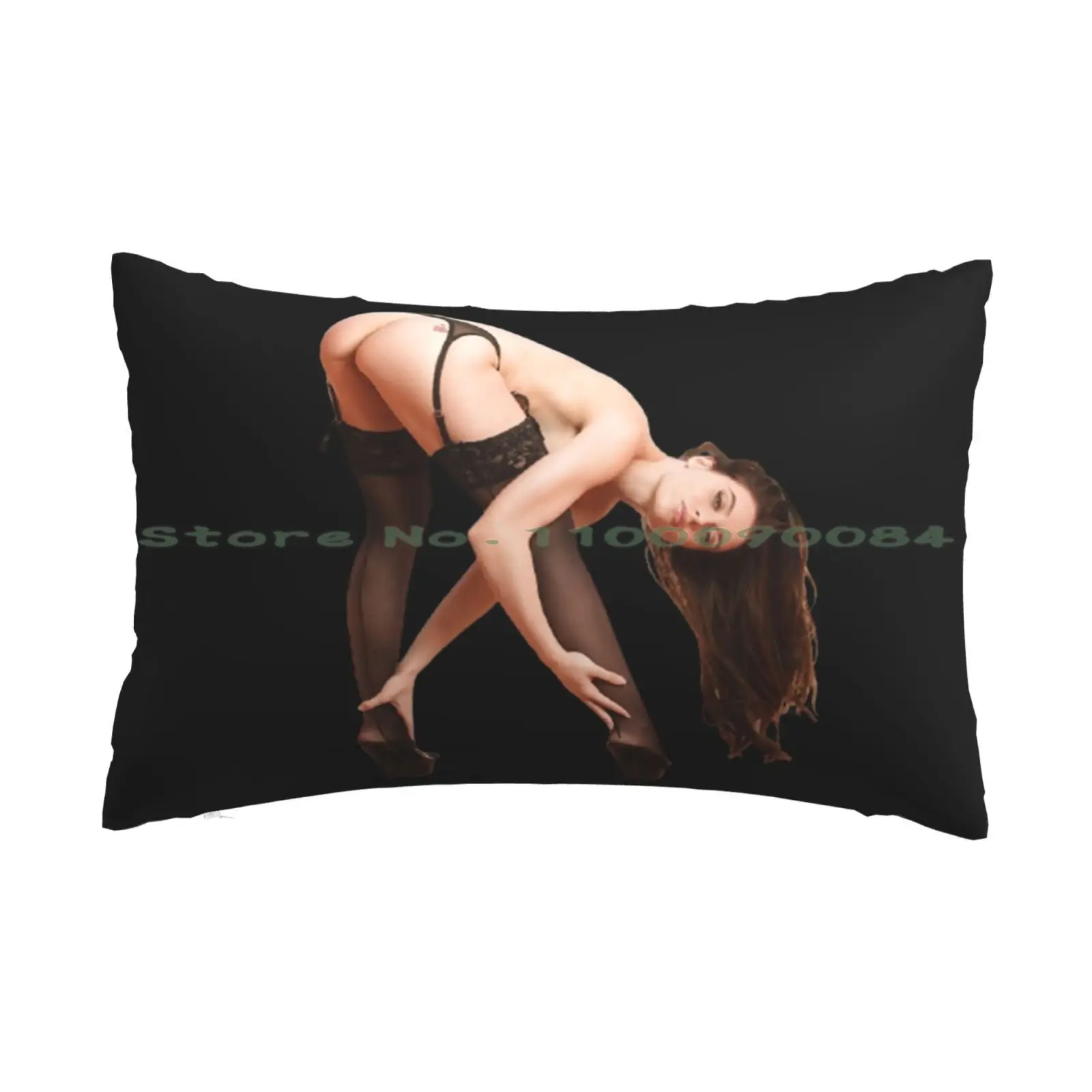 Lana Rhoades Posing In Doggy Style Hot Adult Actress Pillow Case 20x30 50*75 Sofa Bedroom Rsr Racing Racing Stripes Le Mans 24