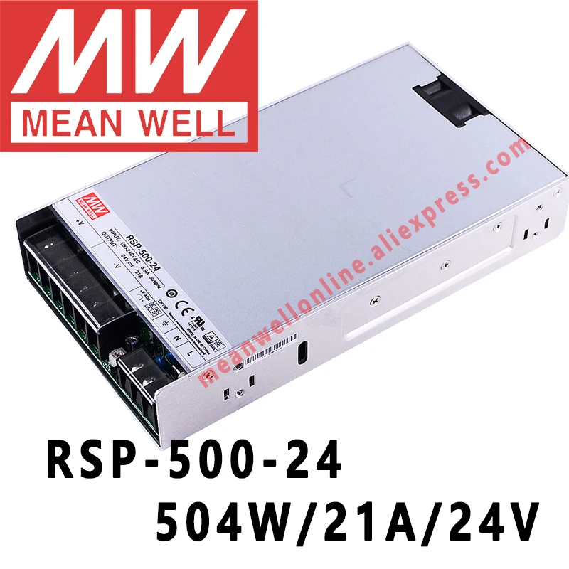 

Mean Well RSP-500-24 Meanwell 24VDC/21A/504W Single Output with PFC Function Power Supply Online Store