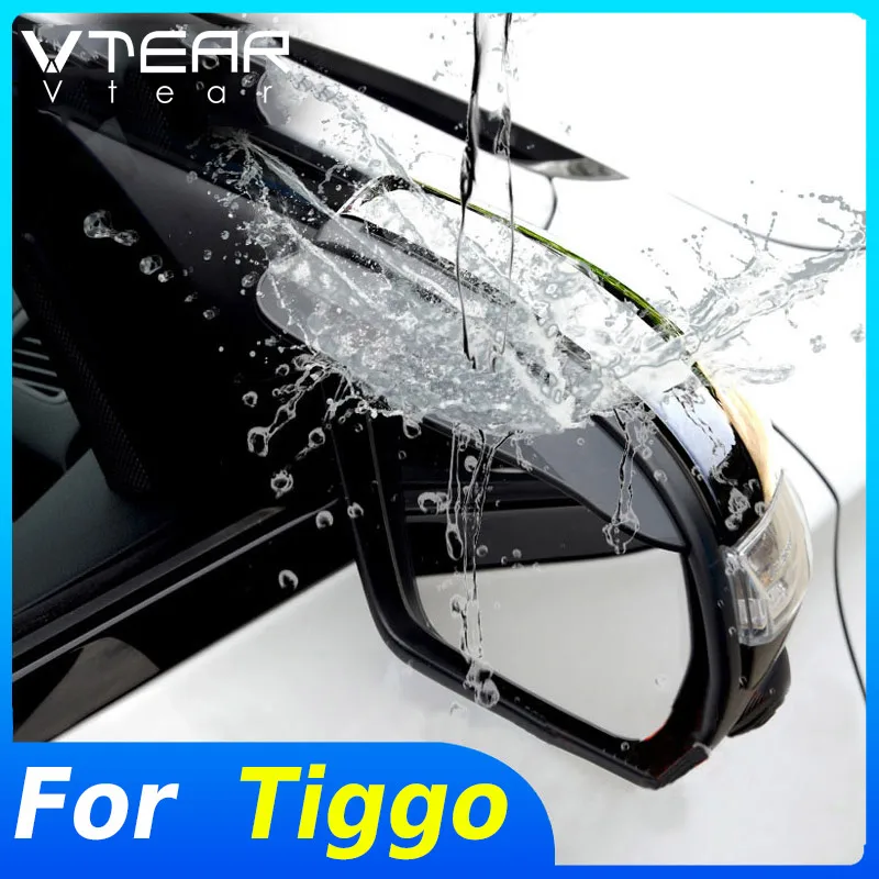 Vtear For Chery Tiggo 4 /Pro rearview mirror frame visor decoration exterior rainproof waterproof cover Trim accessories parts