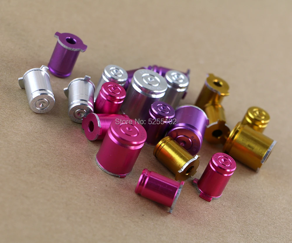 1set For Xbox 360 Controller Buttons Aluminium Alloy Metal material 9mm ABXY Bullet buttons kit replacement for Xbox360