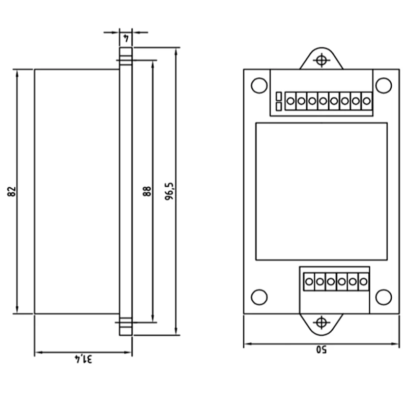 Stepping Motor Controller Single Axis Motion Control Board Dsc-1e Servo Speed Regulation PLC Servo Pulse Generator