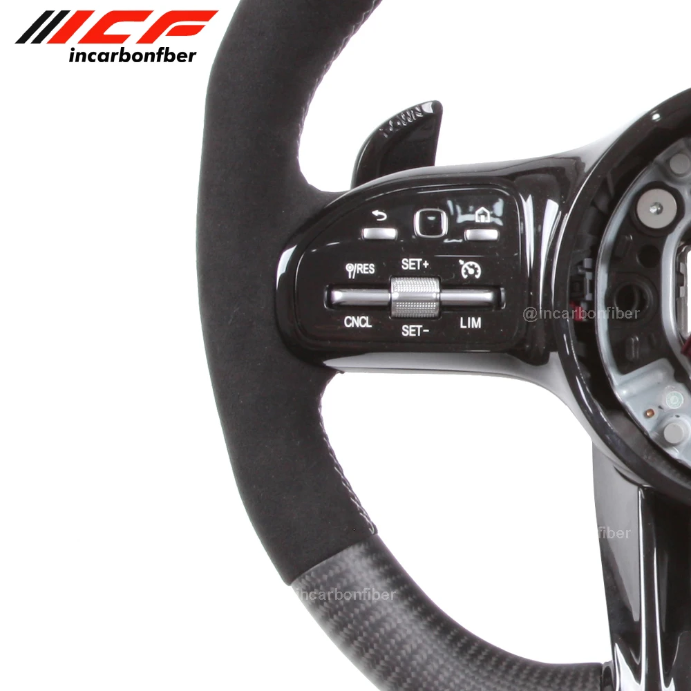 Carbon Fiber Steering Wheel for Mercedes Benz A C E S G Class CLS AMG W177 W205 S205 W213 W222 C257 X166