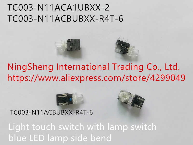 Original new 100% TC003-N11ACA1UBXX-2 TC003-N11ACBUBXX-R4T-6 light touch switch with lamp switch blue LED lamp side bend