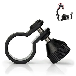 20 zu 38mm Lampe Einstellbare Halterung Clamp Wasserdicht Tauchen Taschenlampe Licht scuba video Taschenlampe Unterwasser Fotografie camrea