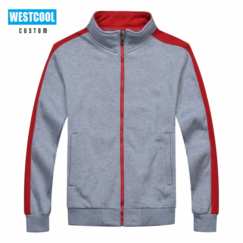 8 Colors Zipper Sweater Jacket Custom Embroidery Logo Outdoor Men and Women Clothing Own Picture Printing WESTCOOL 2020