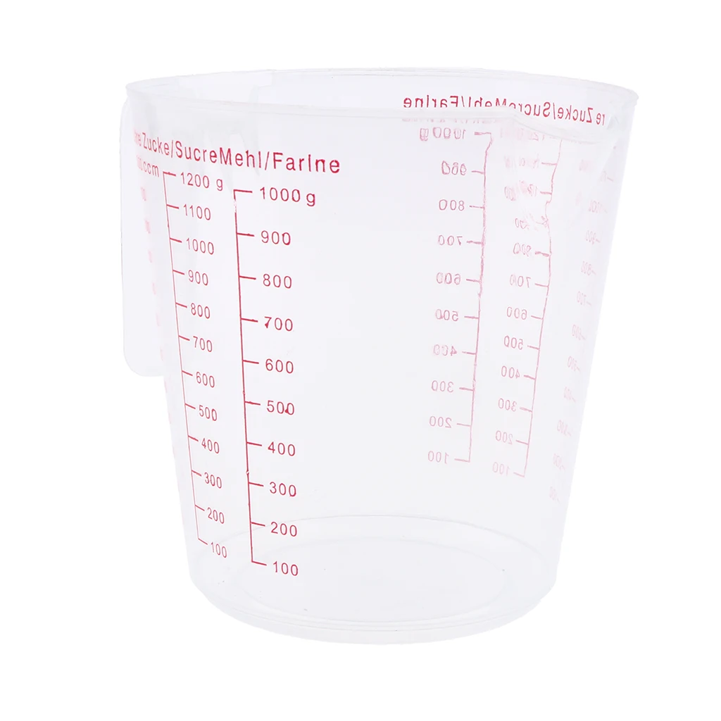 1200 ml Measuring Cup Plastic Graduated Liquid Measuring Cups Cooking Baking Measuring Tool