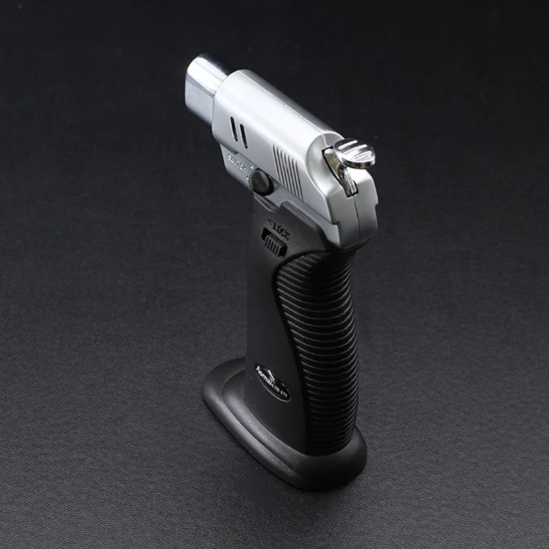 Adjustable Flame Butane Lighter Refillable Windproof Straight Flame Welding Jet Torch Lighters for Outdoor Cooking BBQ