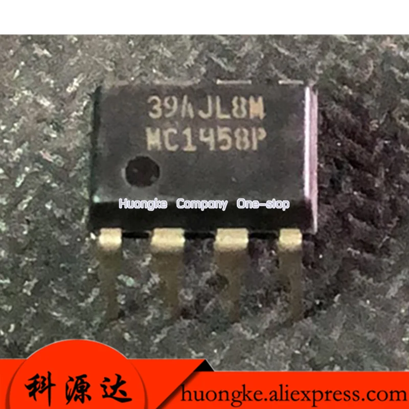 10PCS/LOT MC1458P MC1458 DIP8 MC1458DR MC1458D MC1458 SOP8 IC OPAMP GP 2 CIRCUIT