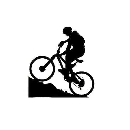 

Hot Sell Personality Mountain Biking Extreme Sports Bicycle Boy Car Stickers Decals Accessories Auto Decorative PVC 12cm X 11cm
