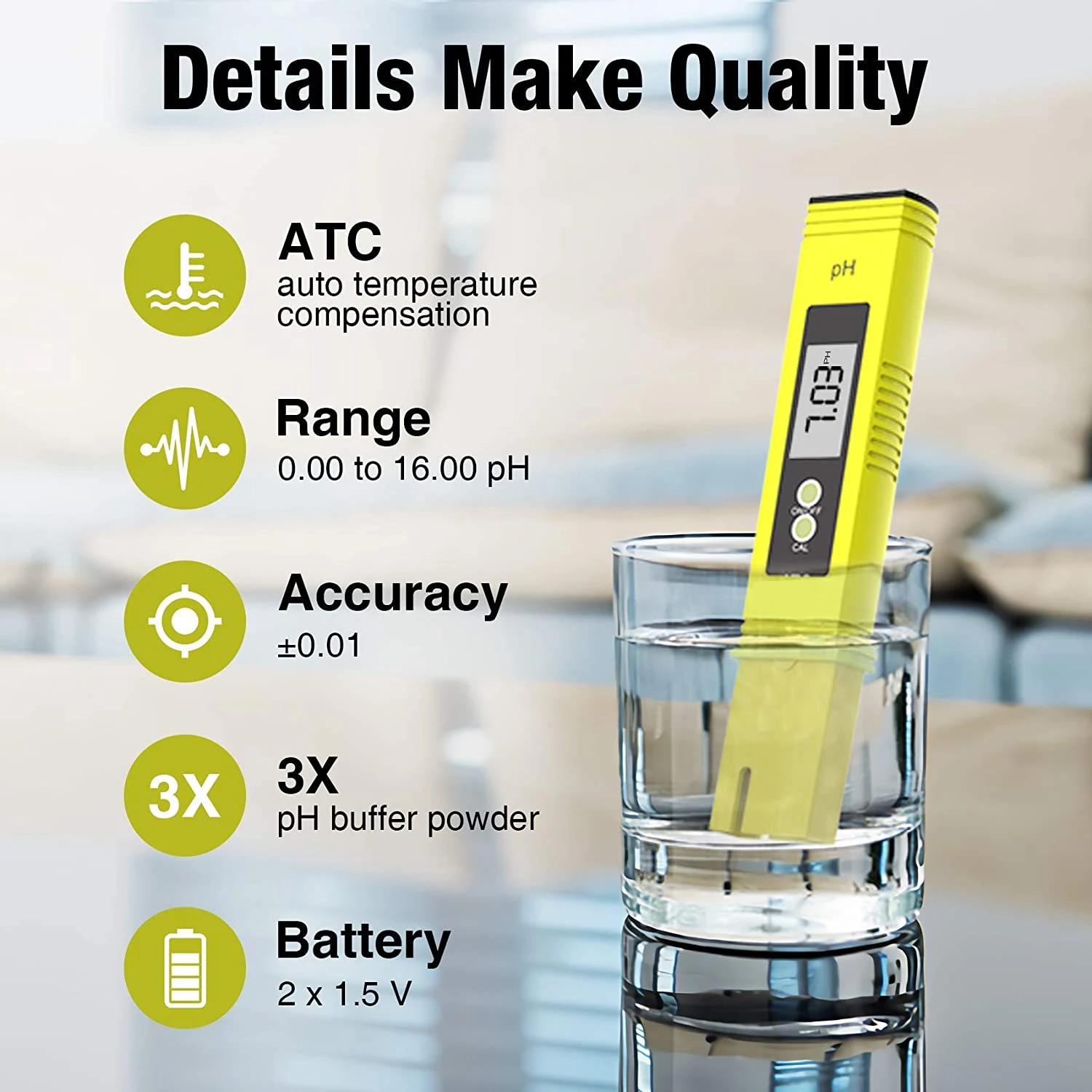 Wholesale 10pcs  pH Meter TDS EC Meter 0.05ph High Accuracy Pen Type ± 2% Readout Accuracy 3-in-1 TDS EC Temperature Meter