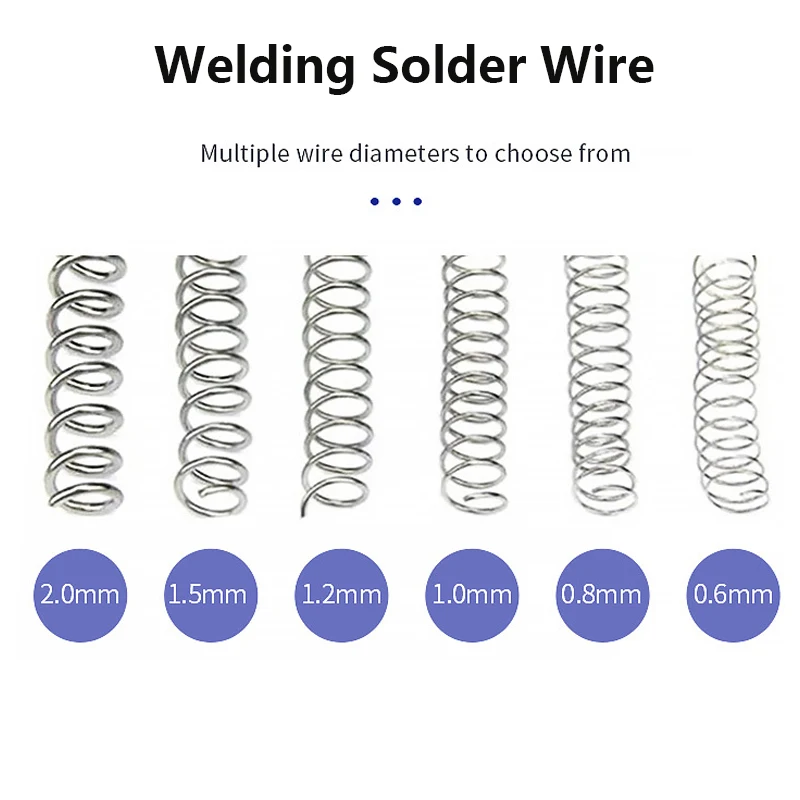 20g/30g/50g/100g Welding Solder Wire High Purity Low Fusion Spot 0.8mm 2% Rosin Soldering Wire Roll No-clean Tin New