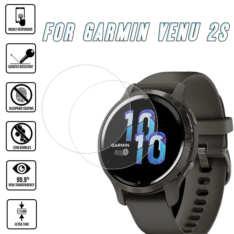 Screen Protective Hydrogel Film For Garmin Venu 2S Smartwatch Scratch-Proof Ultra Thin Clear Transparency Protector Accessories