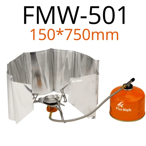 Fire Maple Opvouwbaar Lichtgewicht Outdoor Camping Aluminium Windscherm Winddicht Windscherm Ultralicht 8-platen windscherm