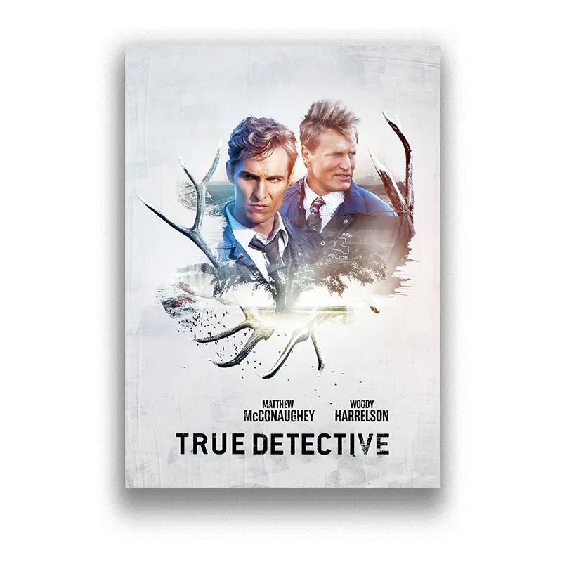 Vintage True Detective Classic Movie retro posters High Quality Painting For Home Decor wall stickers