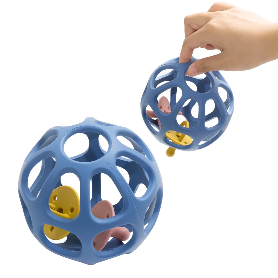 Bola grande de silicona para bebé, mordedor creativo para dentición infantil, juguete de masticar para interiores, juguetes Fidget, regalo de