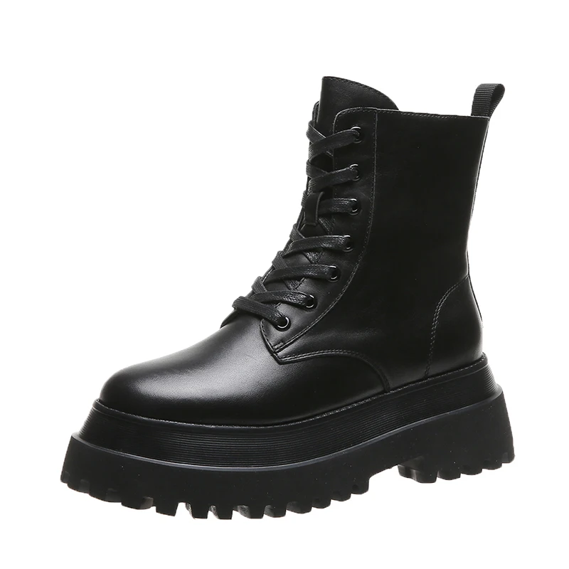 Short Boots Women\'s 2021 New Winter Solid Color Women Shoes Thin Single Women Boots Breathable Platform Shoes Shoes for Women