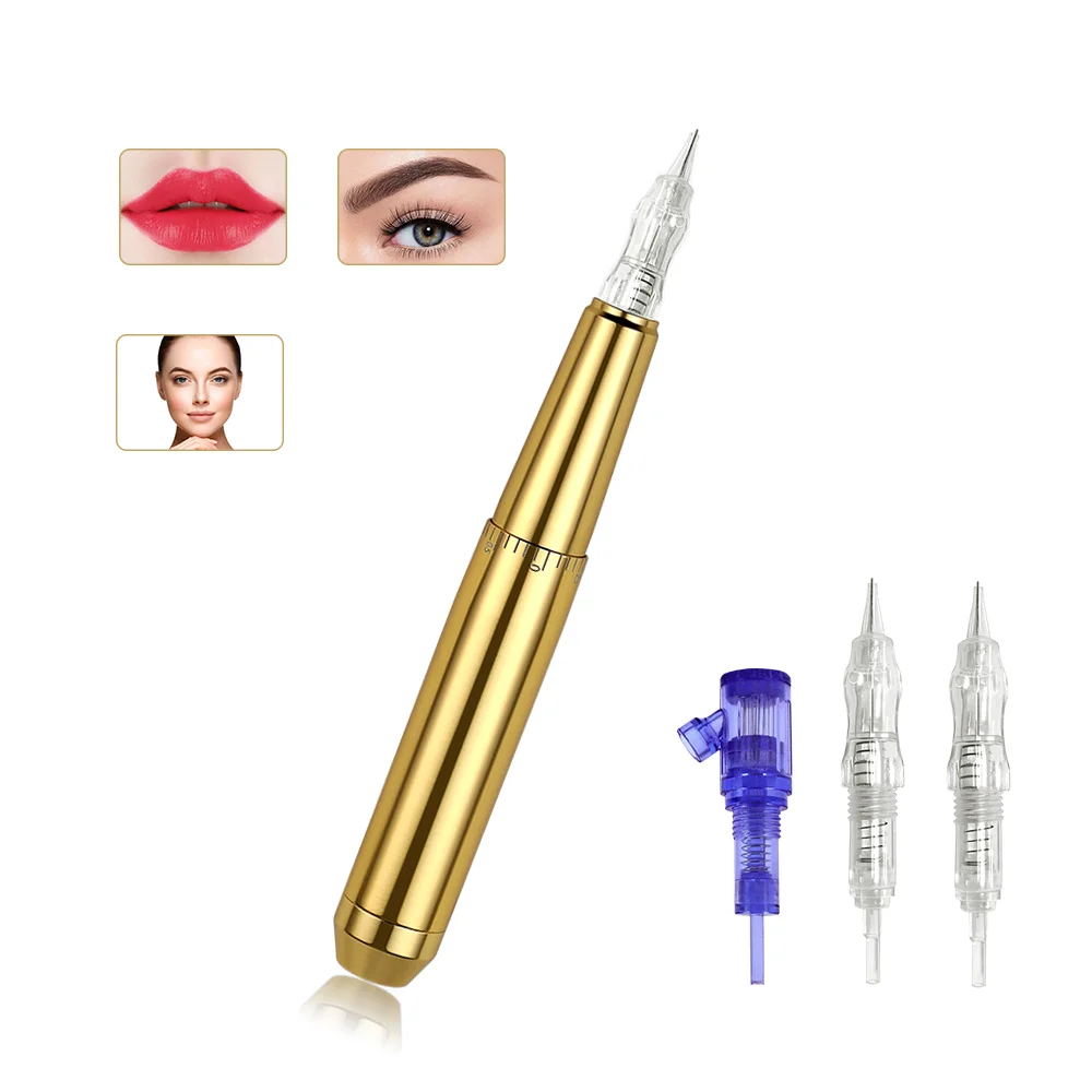 

BMX Permanent Makeup Machine with Needles Cartridges Motor Tattoo Machine for Miroblading Shading Eyeliner Lip