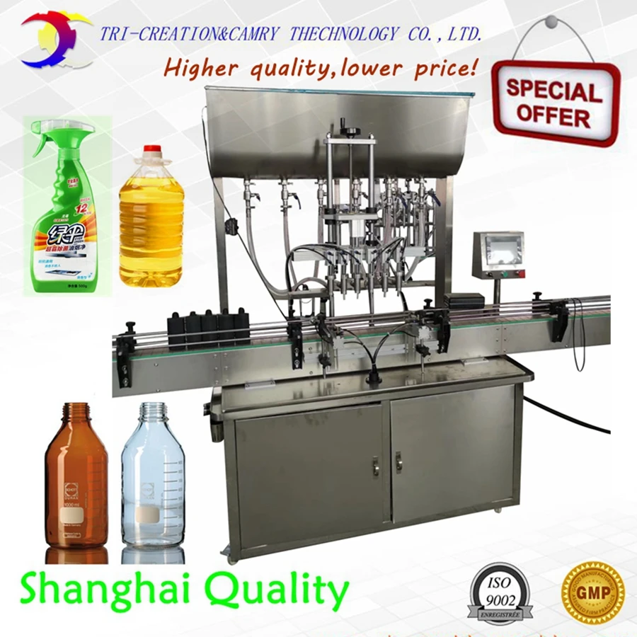 paste filling machine for liquid soap,1L 6 nozzles,filling machine for daily chemical product,oil filling machine