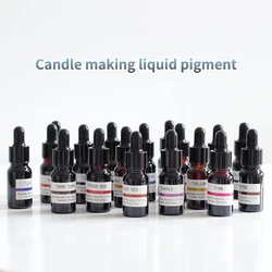 10ml Glass Bottle Candle Soap Pigment Liquid Colorant Resin Coloring Dye for DIY Candle Soap Epoxy Resin Mold Craft Making