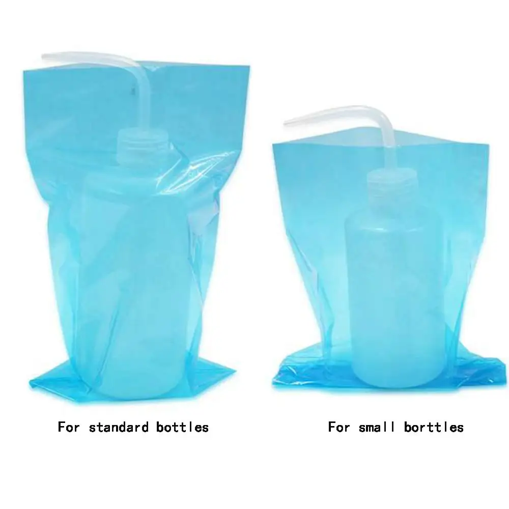 YANGNA Tattoo Wash Bottle Covers Bags 250PCS Clear Blue White Plastic Squeeze Bottle Clean Cover Sleeves for Tattoo Accessories