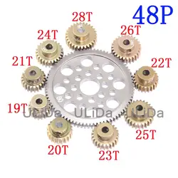 Metal 48P Spur Gear 92T 85T 80T Motor Pinion Gears 19T 20T 21T 22T 23T 24T 25T 26T-33T For Sakura D3 XI Zero S 1:10 RC Drift Car