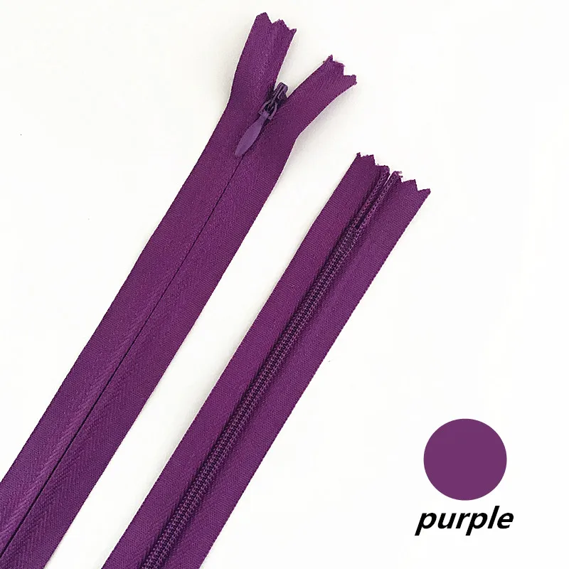 10Pcs (20Cm)( 8Inch) Invisible Zipper, Nylon Spool For Sewing, Clothing Accessories 20 Colors