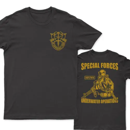 Special Forces Underwater Operations SFUWO Combat Diver T-Shirt. Summer Cotton Short Sleeve O-Neck Mens T Shirt New S-3XL