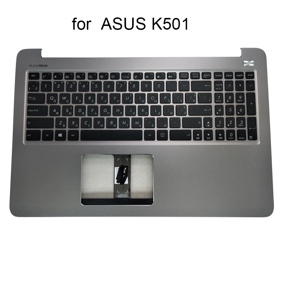 RU/UA Ukrainian Laptop Keyboard Backlit For Asus K501 UW K501UB K501UX K501LB K501U Keyboards C Cover Palmrest 13NB0A52AM0201