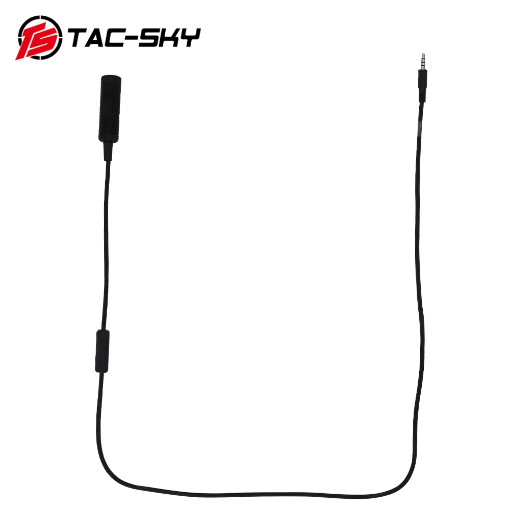 TAC-SKY Mobile phone mini PTT tactical headset accessories mobile phone plug 3.5mm for MP3 music adapter Apple Samsung HTC etc.