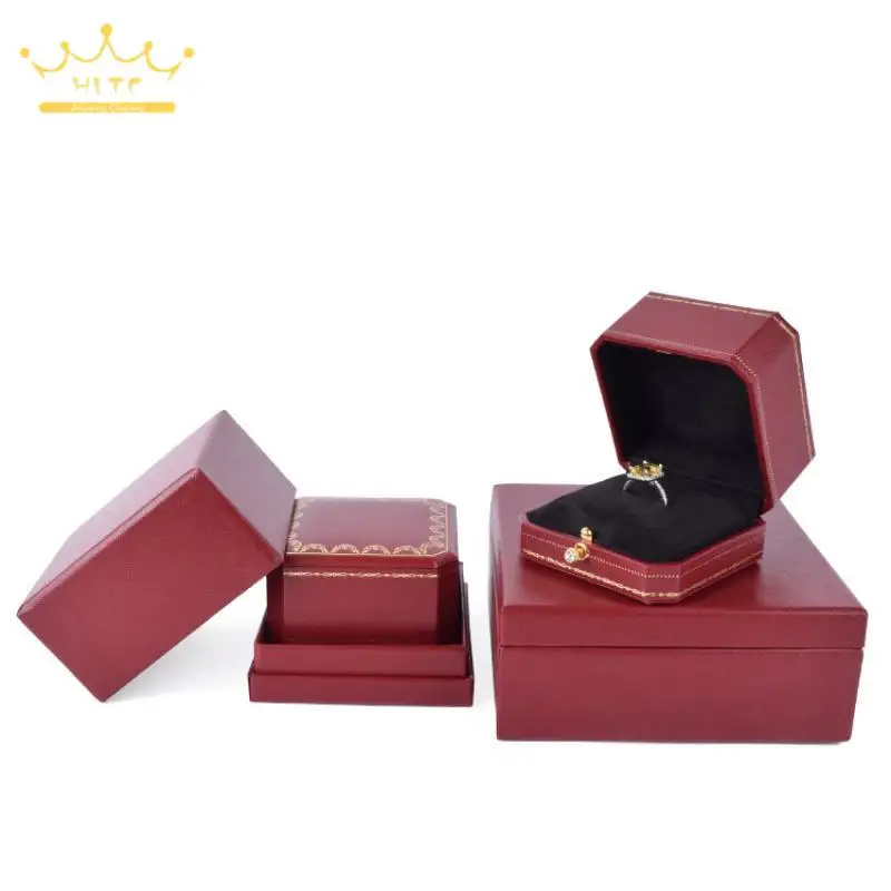 Golden Lace Octagonal Snap Button Jewelry Box Jewelry Storage Box Ring Box Bracelet Box Jewelry Packaging Box