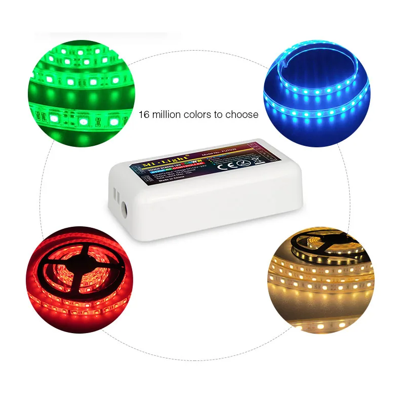 Mando a distancia inalámbrico 2,4G RF, temperatura de color de un solo Color RGB, RGBW, RGB + CCT, tira de led, WiFi, iBox, luz inteligente FUT039