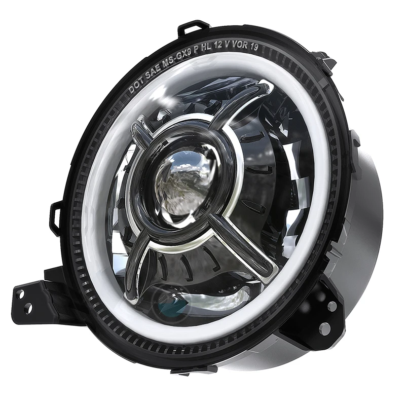 2020 new DOT 9 inch round headlight led light for 2018-2019 Jeep JL Wrangler SUV Headlamps with Daytime Running Lights High Low.