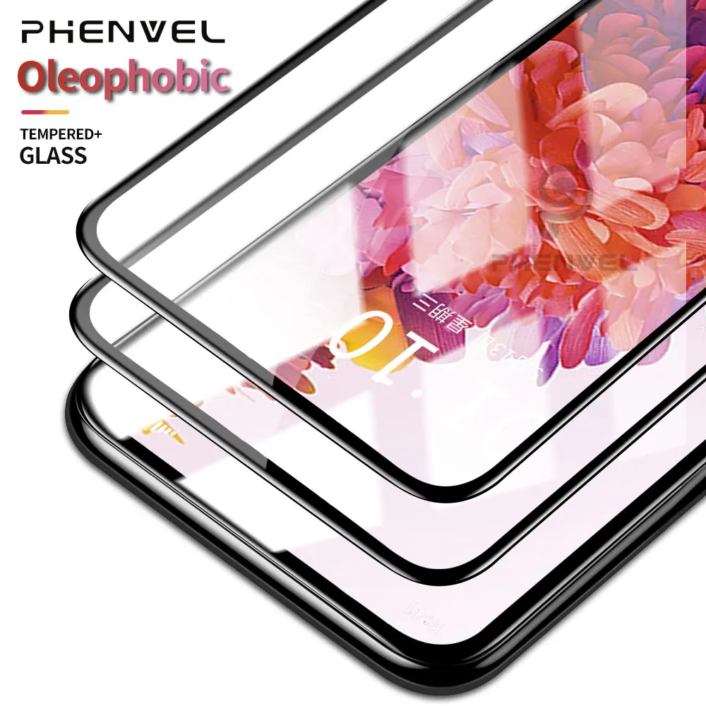 2Pcs Tempered Glass Film For Samsung Galaxy Note 10 Lite Full Cover Screen Protector For Galaxy S20 FE S10E S10 Lite