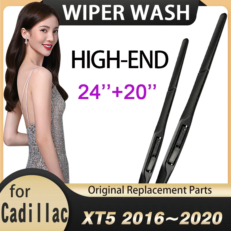 

Car Wiper Blades Windshield for Cadillac XT5 2016 2017 2018 2019 2020 Front Window Windscreen Car Accessories Stickers Clean
