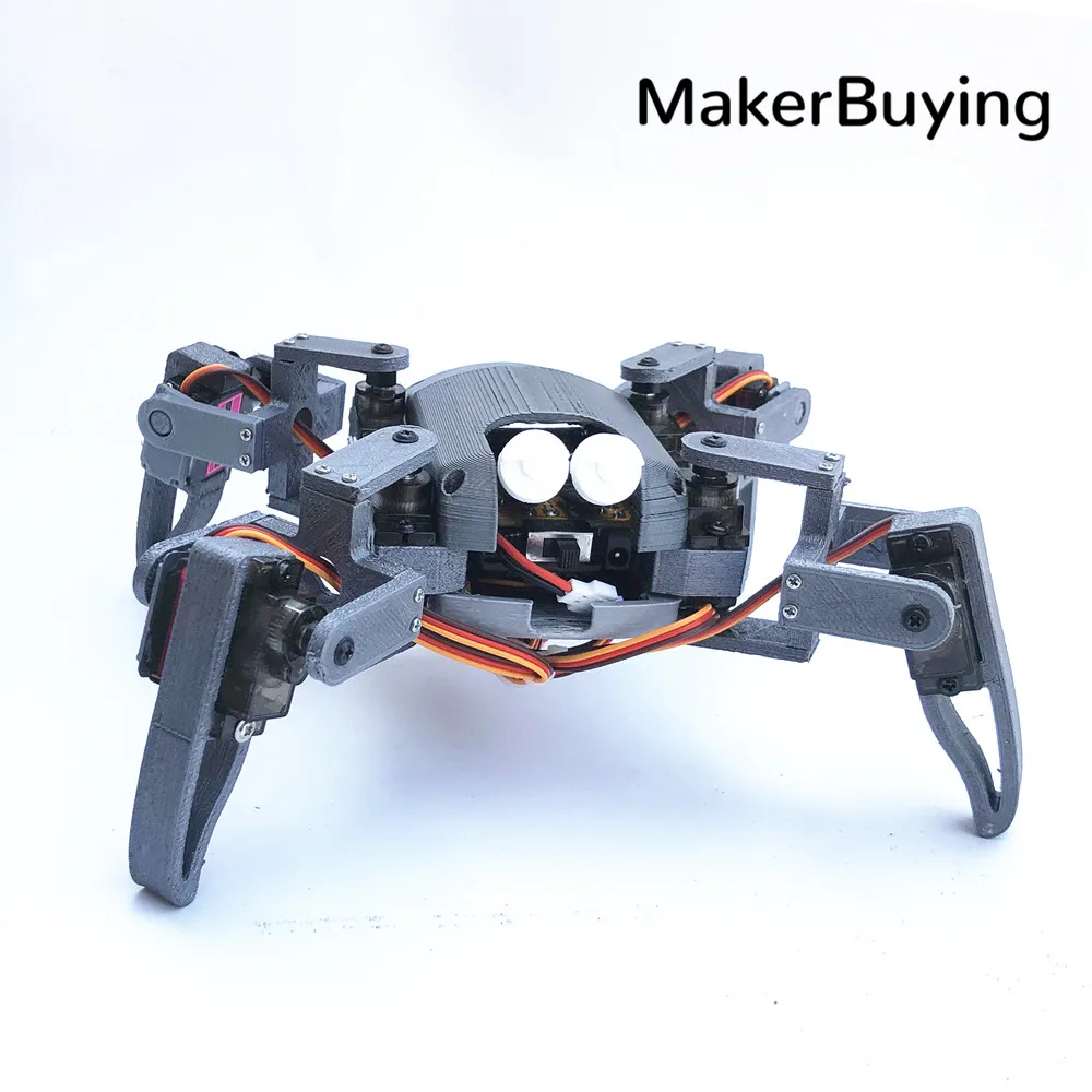 Four-legged Spider Robot mg90s kit Maker Nodemcu Education WIFI Can Phone control